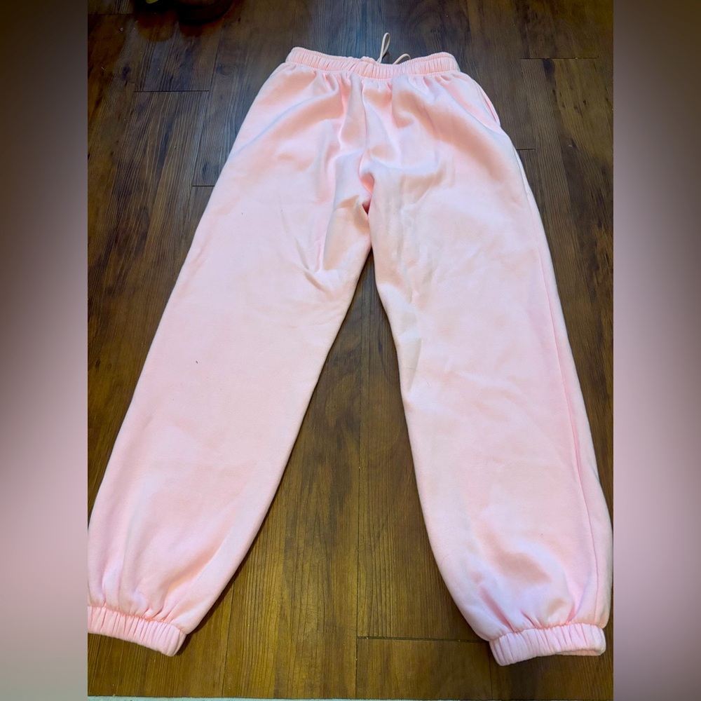 Pink sweatpants